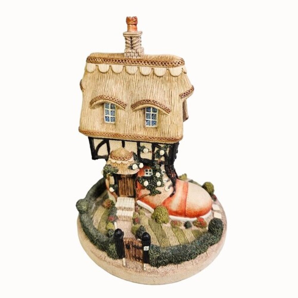 Shoemakers Dream Rosies Cottage Figurine by Jon Herbert Shoe Shaped 1990‎ Vtg